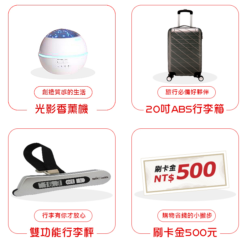 信用卡首刷禮物Q1