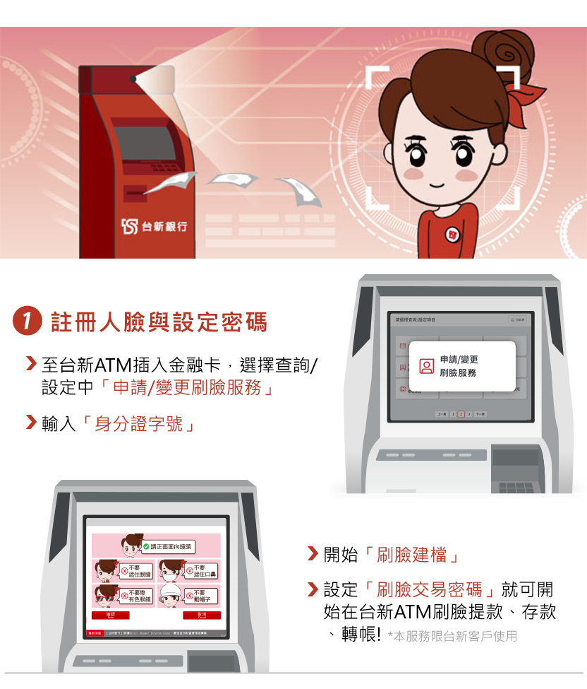 刷臉提款 台新銀行